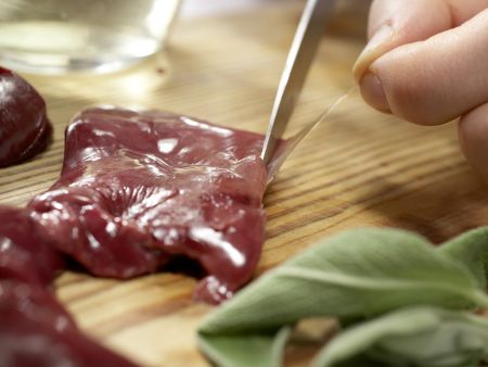 Italian Chicken Liver Crostini preparation step 2 Italian Chicken Liver Crostini preparation step 2