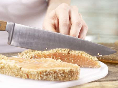 Marinated Sesame Salmon preparation step 9 Marinated Sesame Salmon preparation step 9