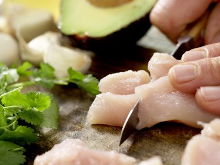 Mexican Lime Soup preparation step 1 Mexican Lime Soup preparation step 1