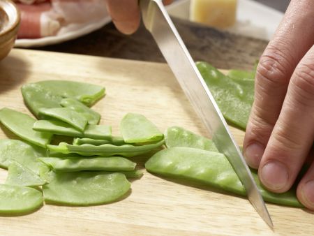 Peas and Rice with Prosciutto preparation step 1 Peas and Rice with Prosciutto preparation step 1
