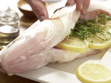 Pike Baked in Salt Crust preparation step 2 Pike Baked in Salt Crust preparation step 2