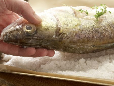 Pike Baked in Salt Crust preparation step 3 Pike Baked in Salt Crust preparation step 3