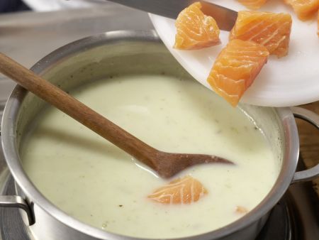 Potato Soup with Salmon preparation step 7 Potato Soup with Salmon preparation step 7