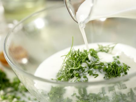 Quark and Herb Terrine preparation step 3 Quark and Herb Terrine preparation step 3
