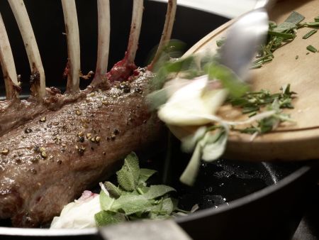 Roast Rack of Venison preparation step 10 Roast Rack of Venison preparation step 10