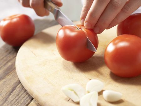 Roasted Tomato Bread preparation step 1 Roasted Tomato Bread preparation step 1