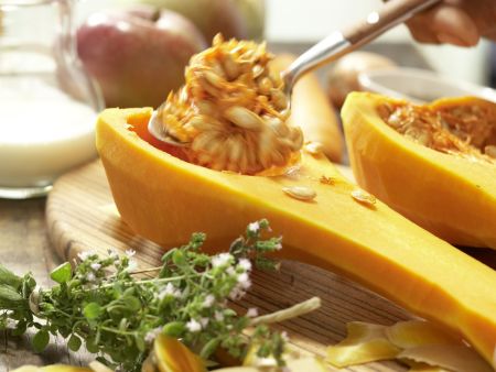 Smarter Butternut Squash and Carrot Soup preparation step 1 Smarter Butternut Squash and Carrot Soup preparation step 1