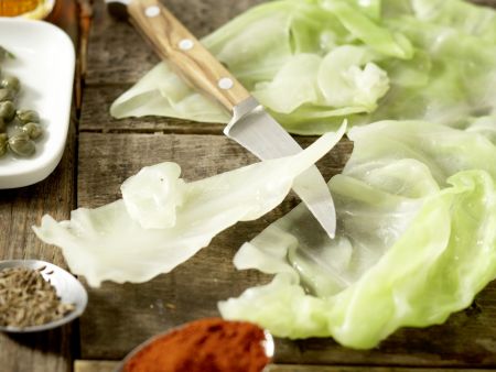 Smarter Veal-Stuffed Cabbage preparation step 4 Smarter Veal-Stuffed Cabbage preparation step 4