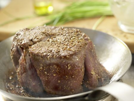 Spice-Crusted Beef with Chives preparation step 5 Spice-Crusted Beef with Chives preparation step 5