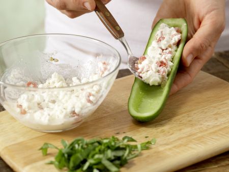 Stuffed Mini Cucumber preparation step 5 Stuffed Mini Cucumber preparation step 5