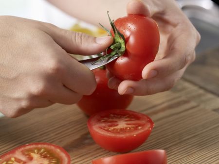 Stuffed Tomatoes preparation step 1 Stuffed Tomatoes preparation step 1