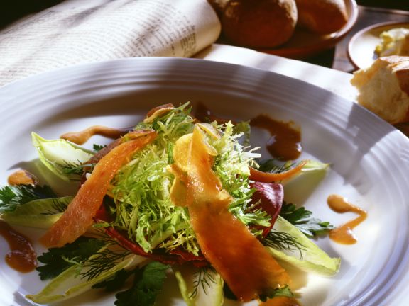 Mixed Salad with Salmon and Mustard Dressing Mixed Salad with Salmon and Mustard Dressing