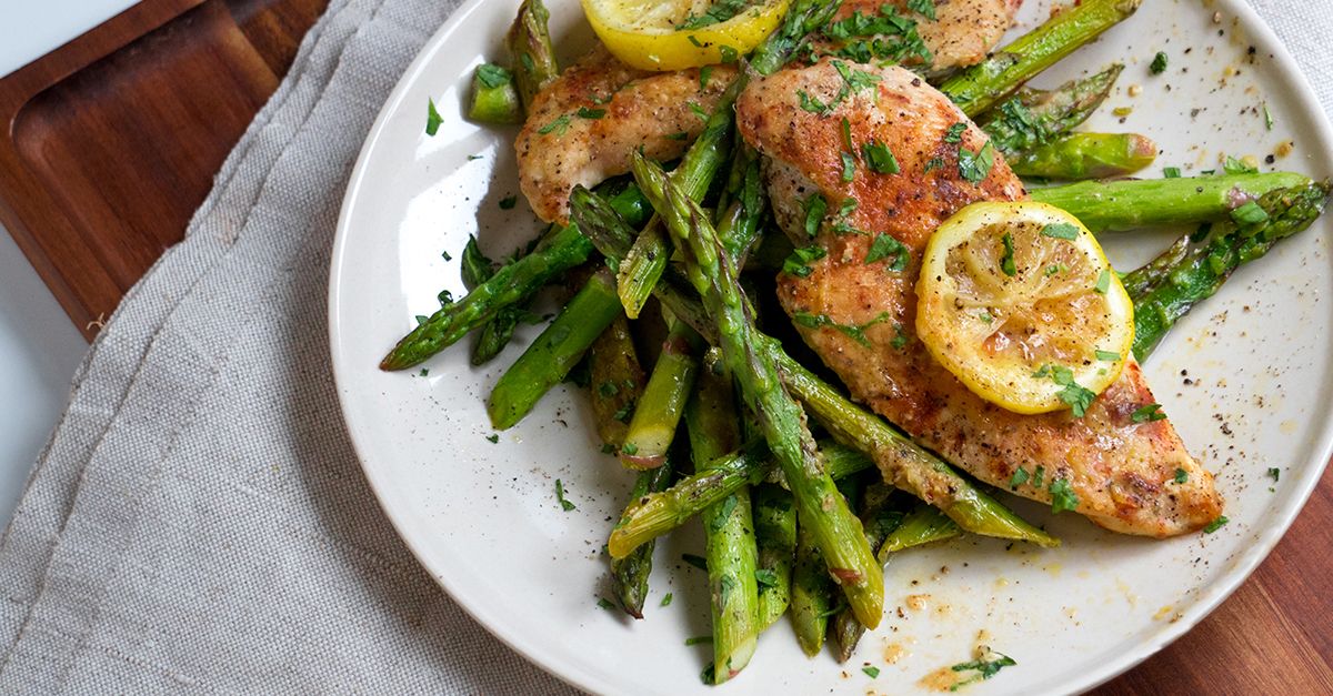 Lemon Asparagus Chicken recipe | Eat Smarter USA