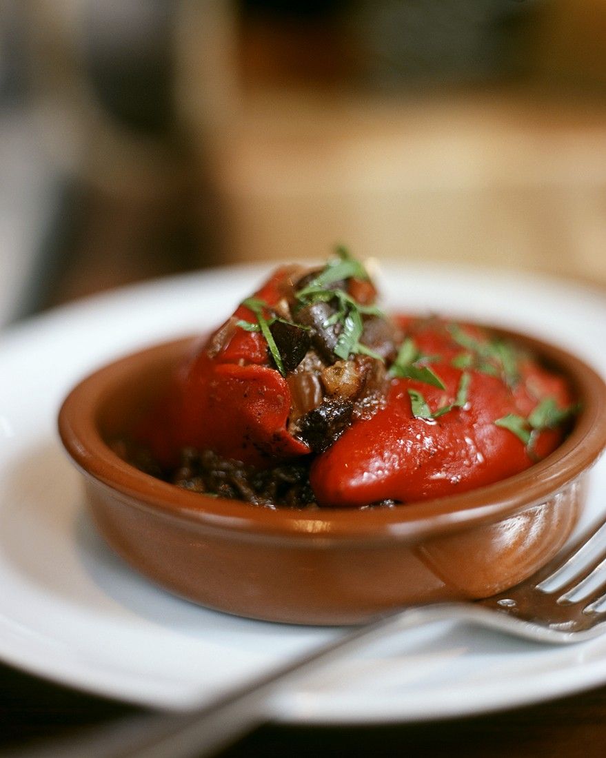 Bell Peppers with Eggplant Filling recipe | Eat Smarter USA