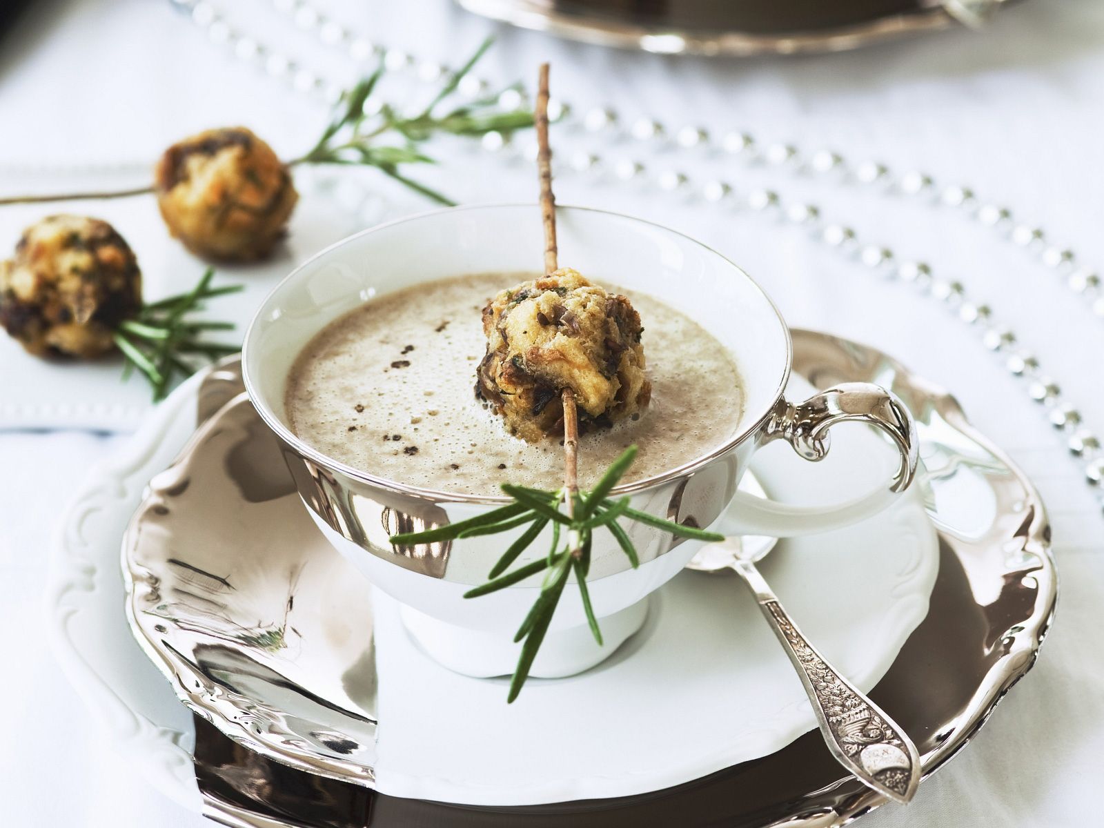 Creamy Mushroom Soup with Dumplings-image