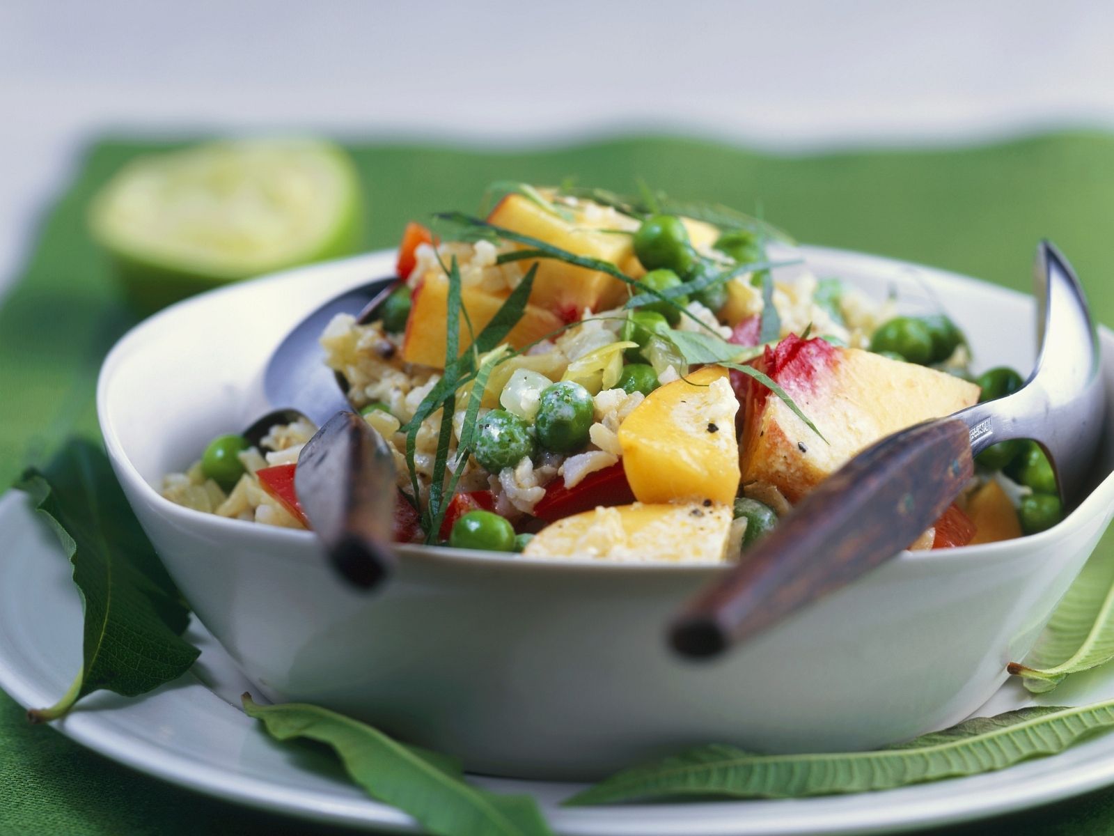 Curried Rice Salad with Peas and Fruit-image