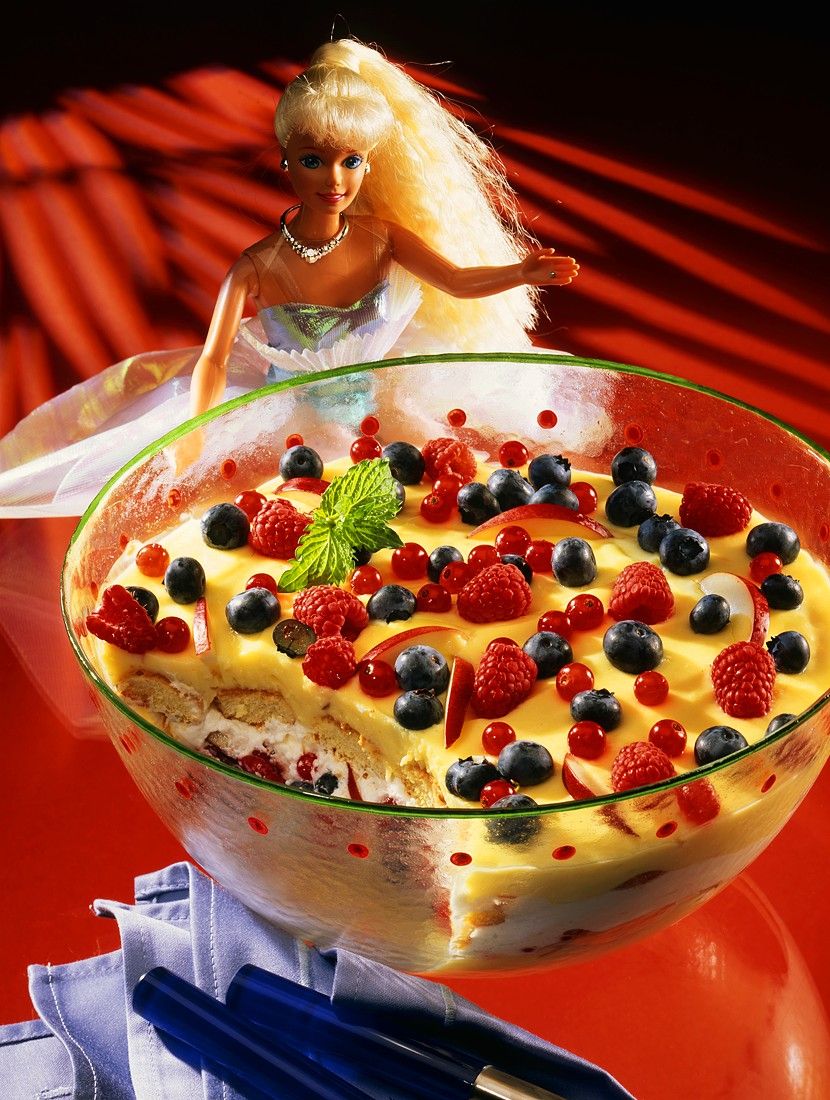 Layered Dessert with Vanilla Yogurt and Fruit-image