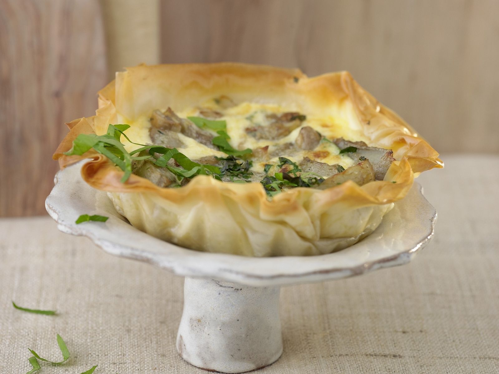Phyllo Pastry Vegetable Tart-image