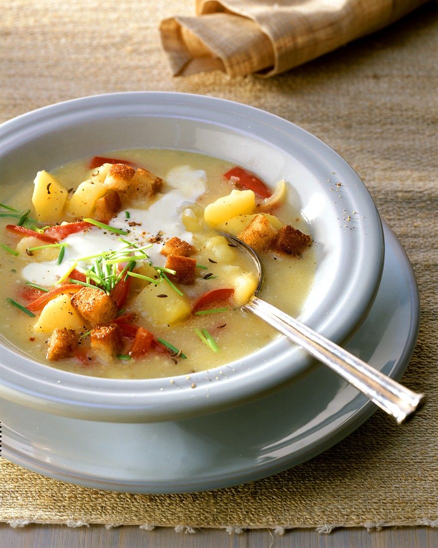 Potato Soup with Paprika and Sour Cream recipe | Eat Smarter USA