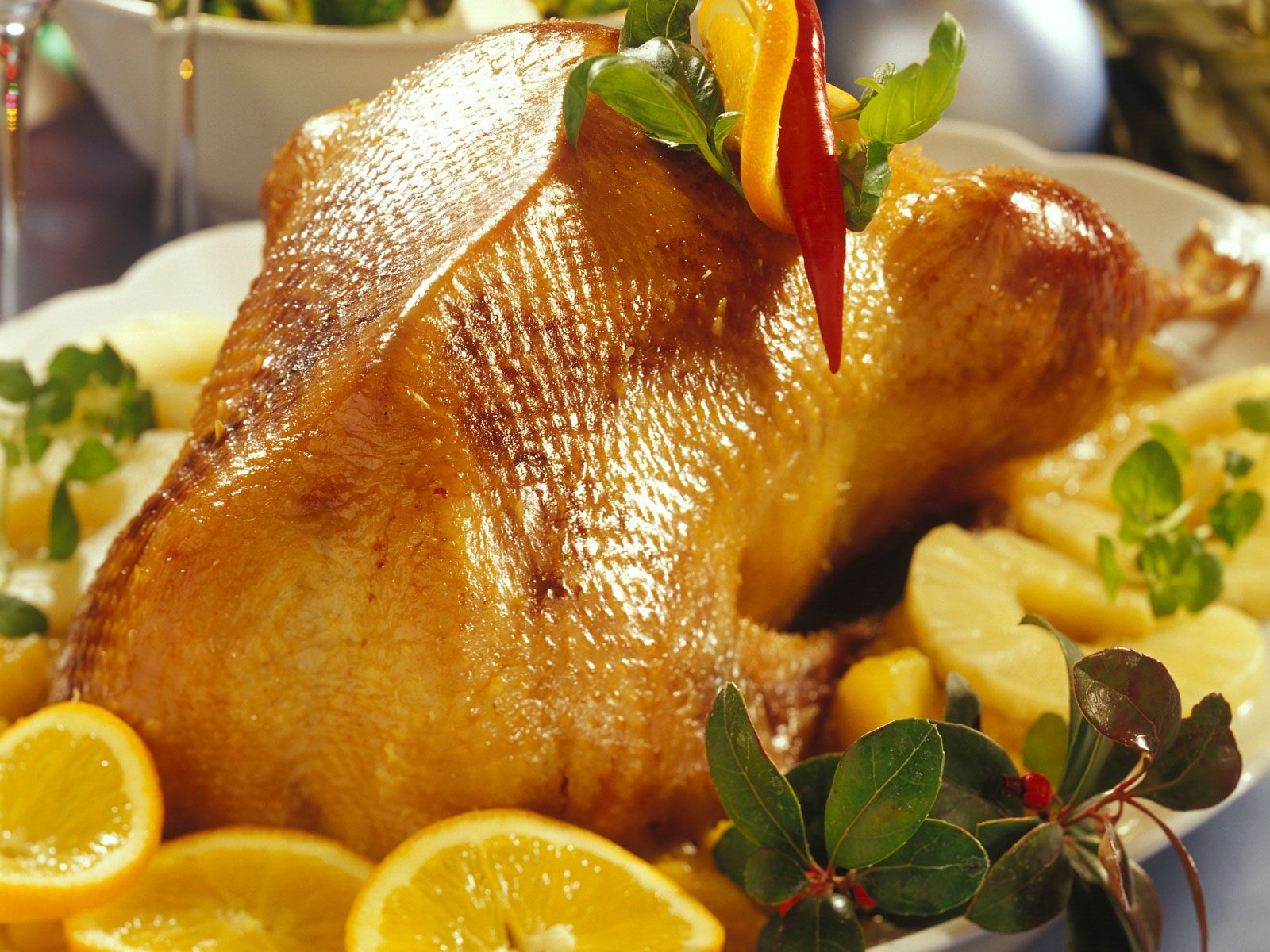 duck and stuffing