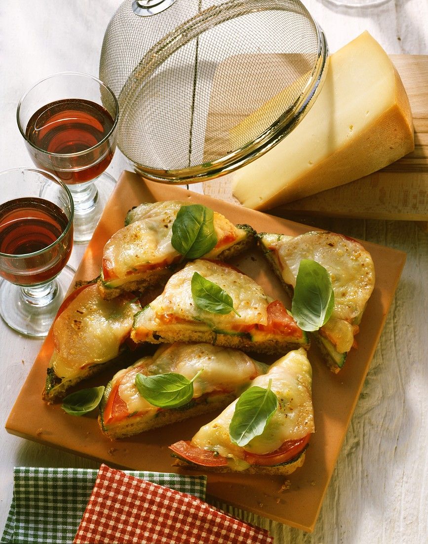 Tomato, Zucchini and Gruyére Cheese Toast-image