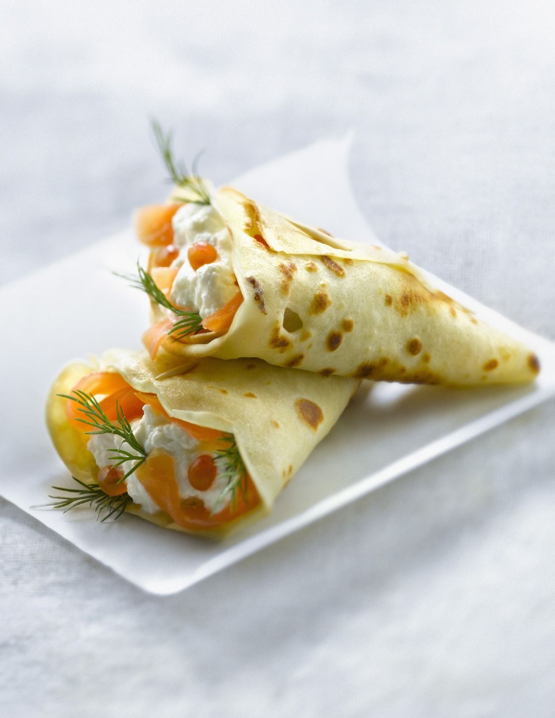 Wrapped Crepes with Fish Filling-image